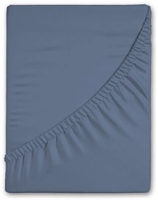 Cearceaf albastru din flanelă cu elastic 140x200 cm – Good Morning