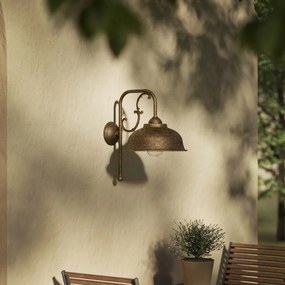 Aplica de perete exterior IP44 realizat manual din alama Lipari