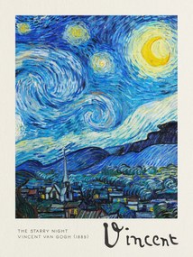 Artă imprimată The Starry Night - Vincent van Gogh, (30 x 40 cm)