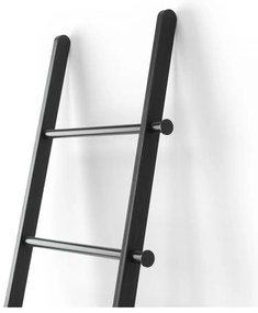 Scară decorativă neagră din lemn masiv de plop Leana – Umbra