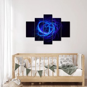 Tabloul cu ghem albastru abstract (150x105 cm)