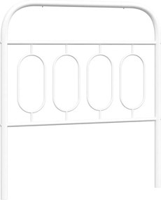 vidaXL Tăblie de pat de schimb metalică, alb, 90 cm