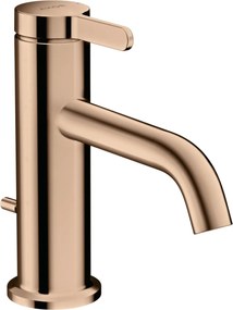 Baterie lavoar baie red gold lucios cu ventil pop-up Hansgrohe Axor One 70 Red gold lucios