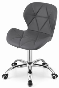 Scaun de birou din piele ecologica Culoare gri, AVOLA