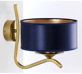 Jupiter 2115 - Aplică de perete KASZMIR 1xE27/15W/230V albastru/auriu