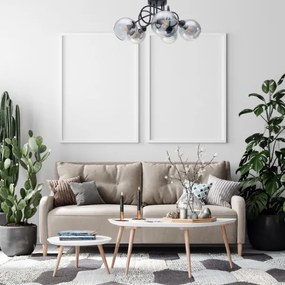 Lustră aplicată LATIL 5xE27/60W/230V negru