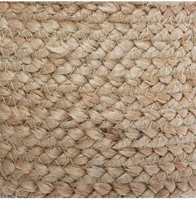 Cosuri rotunde din iuta SEAGRASS set 3 buc, alb