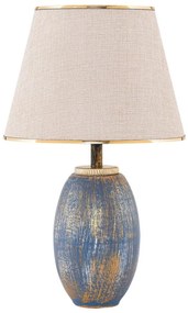 Lampă de masă RAMZES 1xE27/40W/230V crem/albastru