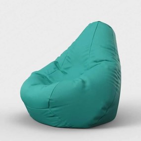Fotoliu Nirvana Hobbit Pufrelax, Material Piele ecologica - Turcoaz