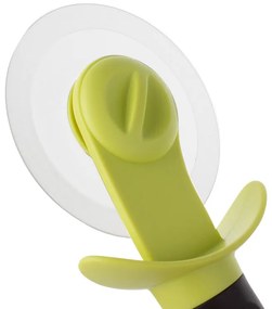 Cutit pentru pizza Trebonn Willy 1523210, 22 cm, Maner moale, Lama detasabila, Negru/galben