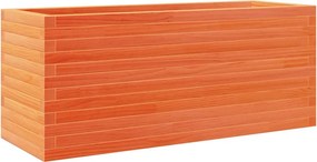 vidaXL Jardinieră grădină, maro ceruit, 110x40x46 cm, lemn masiv pin