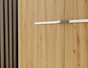 Pat rabatabil Devesto Horizontal Wall 140 Artisan Eiche, 200x140 cm – Artisan Eiche
