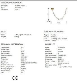 Lustra LED suspendata design modern Zaria II