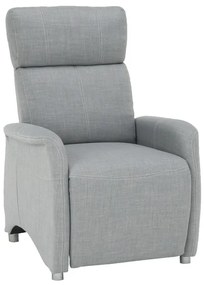Fotoliu reglabil, material textil gri, FOREST