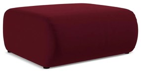 Taburet burgundy cu tapițerie din catifea Ekahi – Makamii