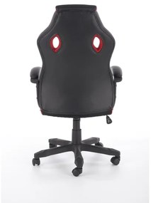 Scaun de birou HELO negru/roșu