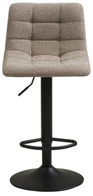 Scaun de bar bej cu înălțime ajustabilă tapițat (înălțime șezut 61 cm) Middelfart – House Nordic