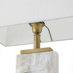 Veioza/ lampa de masa LUX cu baza din marmura Newton L