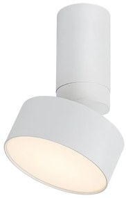 Plafoniera LED tip spot aplicat din metal alb reglabila Ovidia D-11cm