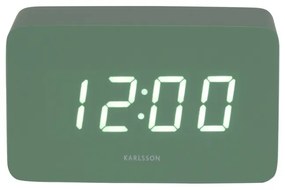 Karlsson 5983GR ceas LED de design cu alarmăverde, 10 cm