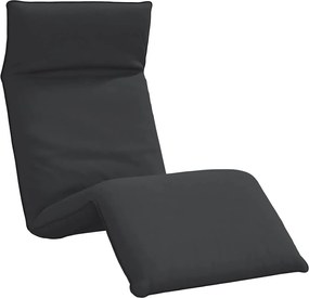 vidaXL Șezlong pliabil negru 175x54x8,5 cm țesătură Oxford