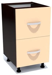 Corp inferior 50 cu 2 sertare metalice greutate Zebra cappuccino