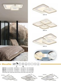 Plafoniera LED CCT cu telecomanda MOSAIKO
