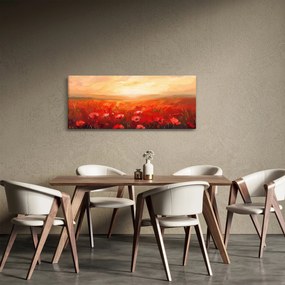 Tablou - Câmp de maci (120x50 cm)