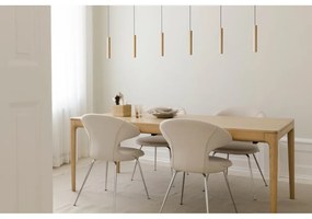 Masă de dining extensibilă din lemn masiv de stejar 90x200 cm Heart'n'Soul – UMAGE