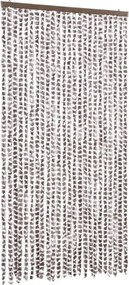 vidaXL Perdea pentru insecte, gri taupe și alb, 100x230 cm, chenille