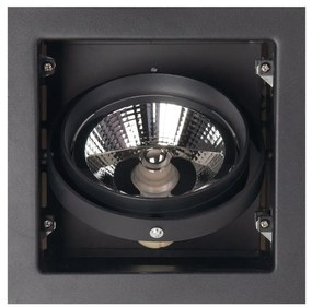 Spot directionabil, incastrabil, negru, dim.18,5x18,5cm, Matrix I H0048 MX