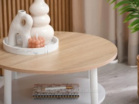 Măsuță de cafea Randolf S (sonoma + alb). 1111696