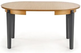 Masă de sufragerie extensibilă 100-200 cm Saras (stejar auriu +grafit) (pentru 6 8 persoane). 1048724