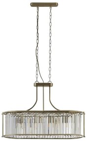 Lustră pe lanț Searchlight 8095-5AB VICTORIA 5xE27/60W/230V alamă