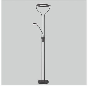 Lampadar negru LED cu intensitate reglabilă (înălțime 180 cm) Davos – Fischer &amp; Honsel