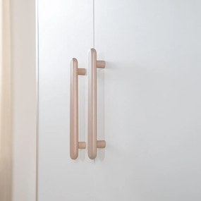 Șifonier de copii alb-în culoare naturală cu aspect de lemn de stejar 96x190x50 cm Cabane – Roba