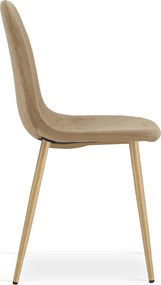 Scaun de masa PADVA VELVET, maro