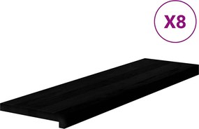 vidaXL Trepte de scară 8 buc maro închis lemn masiv de stejar