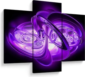 Tabloul fractalilor în violet (90x60 cm)