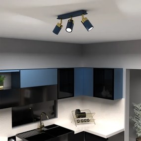 Spot Brilagi POKER 3xGU10/25W/230V albastru