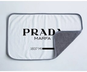 Prosop negru-alb din microfibră 45x70 cm Prada – Really Nice Things