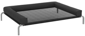 PawHut Pat ridicat pentru câini răcoritor, pat de tabără pentru câini interior exterior portabil, 130 x 90 x 30 cm, negru | Aosom Romania