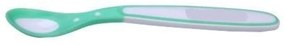 Lingurita termosensibila din silicon pentru bebelusi NOVOKIDS™ Thermospoon, de la 6 luni, coada lunga, Verde Turquoise