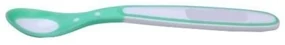 Lingurita termosensibila din silicon pentru bebelusi NOVOKIDS™ Thermospoon, de la 6 luni, coada lunga, Verde Turquoise