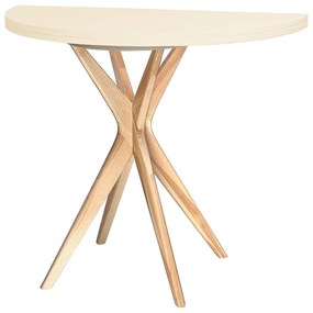 Masă de dining rotundă extensibilă 45x90 cm Jubi – Ragaba