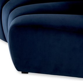 Modul canapea design LUX Lando corner, Catifea albastra