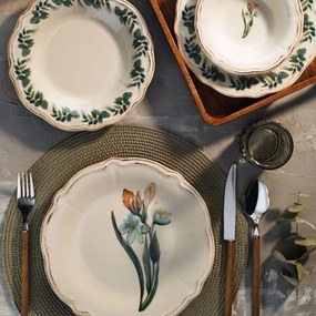 Set de masă 18 piese multicolor/porțelan