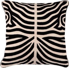 Perna din bumbac si lana Zebra Black dim.50X50cm 107828 HZ