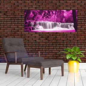 Tablou - Cascadă, violet (120x50 cm)