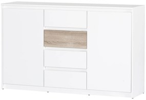 Comodă Wanta 06 (alb + stejar sonoma). 1068248